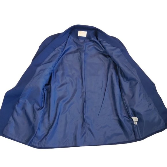 Vintage Pendleton Womens Size 12 Blue‎ Schoolboy Blazer Crest NWT Preppy FLAW - Picture 4 of 10